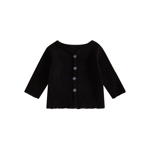BemeyourBBs Baby Girls Long Sleeves Sweater Solid Color Button Infant Cardigan