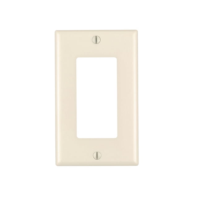 Placa de pared Leviton de 1 elemento Decora/GFCI termoestable
