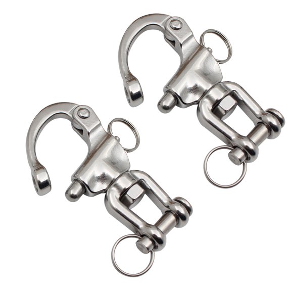 Corrosion Resistant Snap Sailing Shackle, Heavy Duty Stainless Steel Snap Shackles for Quick Release Exquisite Workmanship