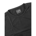 thumbnail image 3 of Cuts Clothing Men's Elongated Crew Neck Tee T-Shirt (Medium, Black), 3 of 3