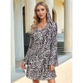 thumbnail image 6 of Women's Halloween Disco Dress 70'S Dance Costume Outfit with Headband Black S, 6 of 7