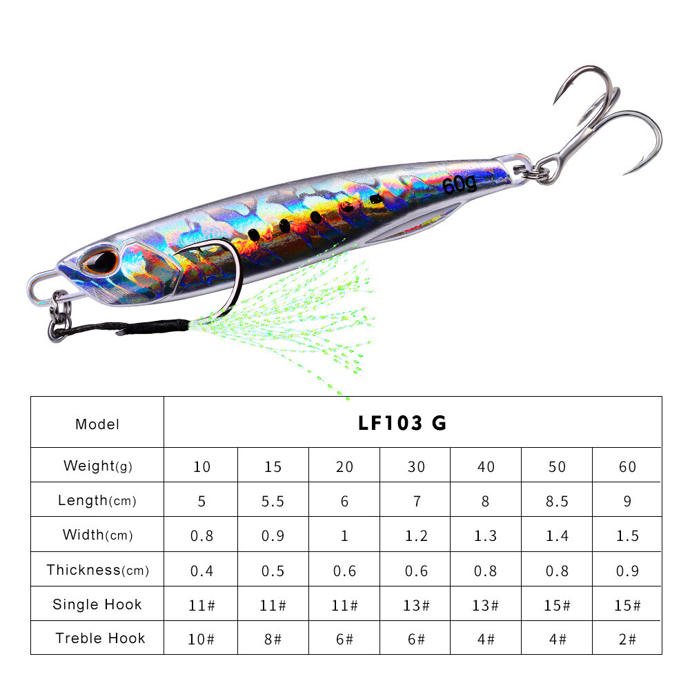 8 Pack Offshore Micro Butterfly Metal Jigs Fishing Lure For Tuna Snapper Bass
