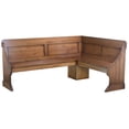 thumbnail image 4 of Linon Midwest Wood Corner Dining Breakfast Nook with Table and Storage, Seats 5-6, Pecan, 4 of 6