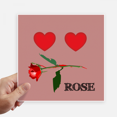thumbnail image 1 of Autocollants Rouges Love Emotion Like Rose pour Mur Image Ordinateur Portable Autocollant Auto-Adhésif, 1 of 1