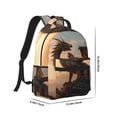 thumbnail image 2 of Yiaed Sky Sunset Bronze Dragon Print School Backpack College Backpack Daypacks for Students High School Spacious and Durable Daypack for Work and Travel-One Size, 2 of 6