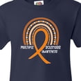 thumbnail image 4 of Inktastic Multiple Sclerosis Awareness Orange Ribbon Rainbow Youth T-Shirt, 4 of 5