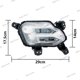 thumbnail image 4 of Adecuado para Kia Sorento 2021 2022 LH luces de circulación diurna LED delanteras con bombillas -, 4 of 4