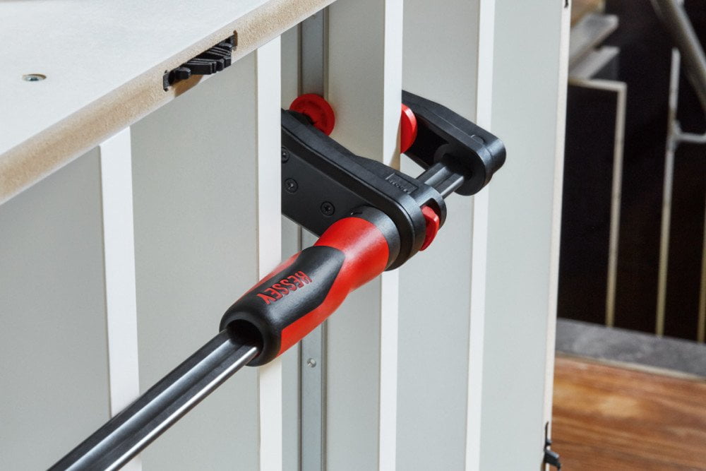 Bessey Bar Clamp, Plastic Handle and 2 3/8 in Throat Depth GK45