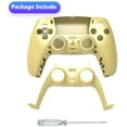 thumbnail image 3 of Replacement Shell for PS5, DIY Replacement Controller Housing Shell Case Set Front and Back Cover for Playstation 5 Dualsense Controllers (Gold)(Golden), 3 of 7