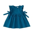 thumbnail image 2 of LYMAYTER Toddler Baby Girls Summer Dress Sleeveless Casual Beach Dresses Infant Tutu One Piece Sundress 9M-8T, 2 of 11