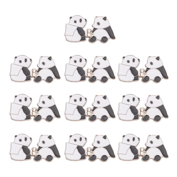 10Pair Panda Waist Extenders Waist Adjusters Jeans Waist Tighteners Adjustable Waist Button Pants Waist Button for Jeans