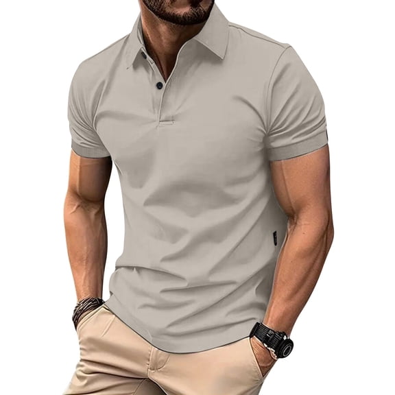 Polo Shirts for Men Short Sleeve Slim Fit Tshirts Performance Wicking Work Golf Shirt
