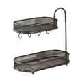 thumbnail image 3 of FVDPWYE Bathroom Countertop Organizer, Cosmetic Holder Standing Shelf, 2 Layer Freestanding Storage Organizer Metal Rack for Bathroom Black, 3 of 9