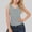 Gray, variant on Tank Tops for Girls Tween V Neck Ribbed Knit Slim Fit Sleeveless Basic Tee Tanks Casual Summer Beach Vacation Cami Tops 5-15 Years