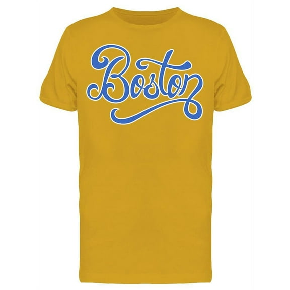 Hand Lettered Of Boston T-Shirt Men -Image by Shutterstock, Male Small