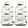 thumbnail image 1 of LAKIMCT Cute Long Dogs Car Seat Covers Vehicle Front Seat Covers Universal Fit Seat Protector, 1 of 9