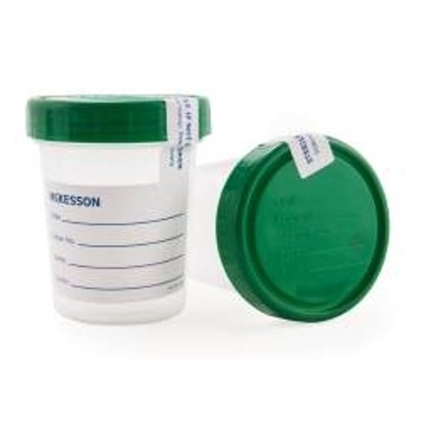 McKesson Specimen Container Screw Cap 120 mL (4 oz.) SterileCase of 100