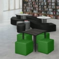 thumbnail image 2 of Regency Jean Square Vinyl Ottoman (Set of 4)- Envy Green, 2 of 3