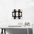 thumbnail image 2 of ARTCANVAS Tan Navy Blue Black Modern Canvas Art Print - Size: 12" x 12" (0.75" Deep), 2 of 9