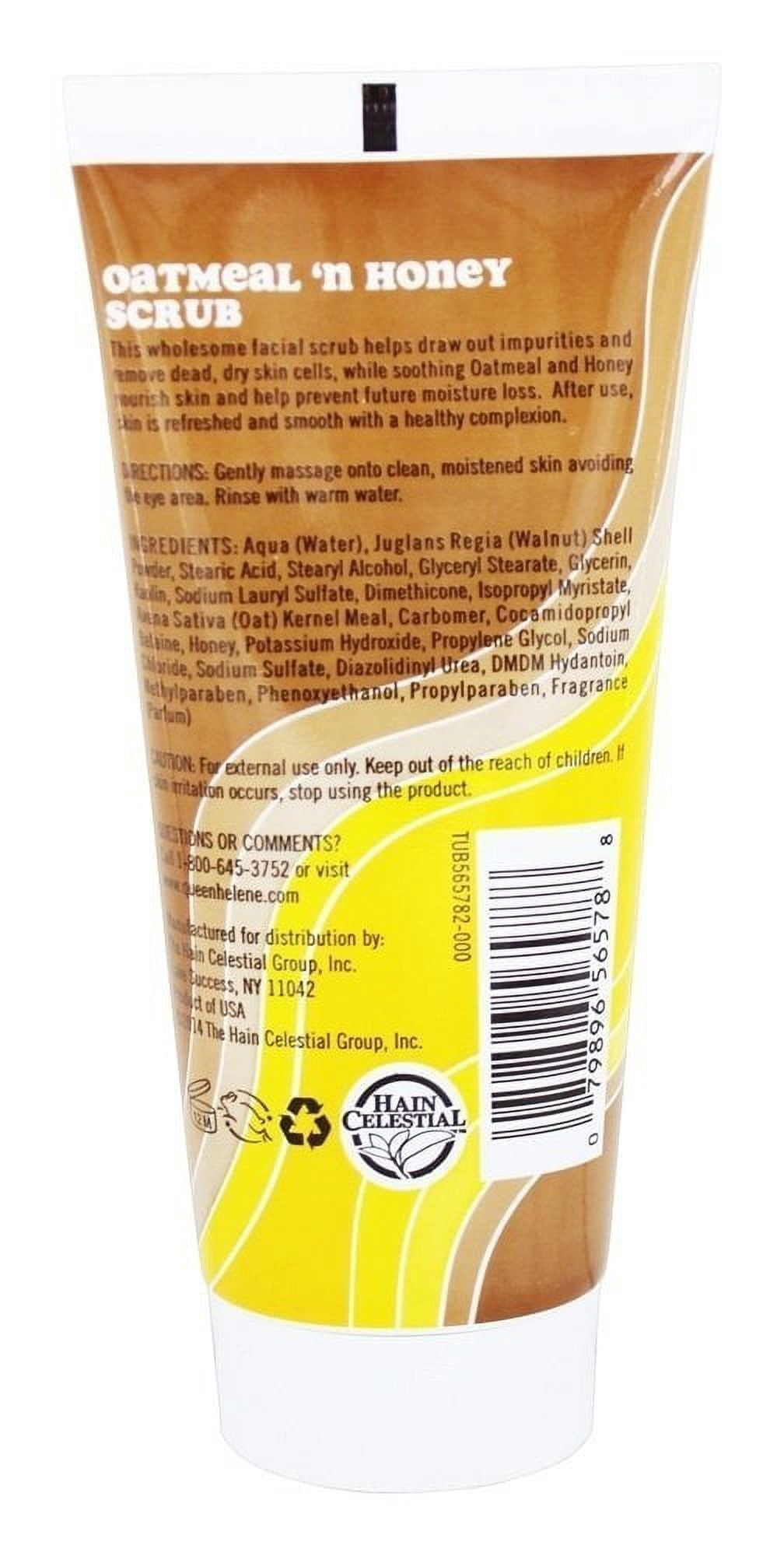 Queen Helene Tube Oatmeal N Honey Scrub 6 Ounce (177ml) (3 Pack) SF1