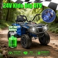 thumbnail image 5 of Okybaby 24V Kids Ride on Electric ATV with Dual Motor, Off Road Ride on Toy Cars with 2WD,MP3,LED Lights, Kids Electric ATV for Toddlers Aged 3+, Yellow, 5 of 7