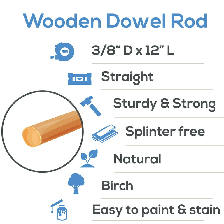 Red Oak Dowel Rod 5/8'' - Woodworkers Source