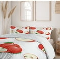 thumbnail image 6 of Ambesonne Sweets Duvet Cover Set, Juicy Fresh Fruits Nature, King, Cream Scarlet, 6 of 6