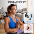 thumbnail image 3 of BlitzMax Open Ear Headphones,True Wireless Bluetooth 5.3 Open Ear Earbuds, Enhanced Bass 16.2mm Drivers, Long-Lasting Comfort, 60H Playtime LED Display, IPX5 Waterproof for Sports, Driving, 3 of 9