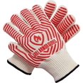 thumbnail image 1 of Grill Armor Oven Gloves - Extreme Heat Resistant EN407 Certified 800°C - Cooking Mitts for BBQ, Grilling, Baking, Camping, Fire Pit, Cast Iron, Smoker, Pizza & More - Indoor & Outdoor - Red, 1 of 7