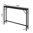 thumbnail image 3 of Danolapsi Console Table with Power Outlet,5.9" Narrow Sofa Table,Skinny Console Table with Storage,Farmhouse Table Behind Sofa Couch Hallway Entrance for Living Room,Entryway,Foyer, 3 of 8