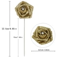 thumbnail image 3 of Ramo de rosas artificiales IPOPUL, 25 unidades, con purpurina dorada, 22,5 cm, 3 of 9