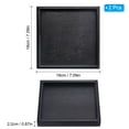 thumbnail image 2 of Bandeja de servicio cuadrada de madera Uxcell de 7" Platter decorativo para el hogar y la cocina, vela negra, paquete de 2, 2 of 7