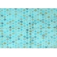 thumbnail image 1 of Ahgly Company Indoor Rectangle Abstract Light Blue Modern Area Rugs, 4' x 6', 1 of 4