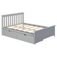 thumbnail image 4 of Max & Lily Full Size Bed Frame with Storage Drawers, Solid Wood Platform Bed for Kids, 4 of 9