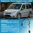 thumbnail image 2 of Cable de Cambio de Transmisión Automática Unique Bargains No.8S4Z7E395AG para Ford Transit Connect 2010-2013 para Ford Focus 2008-2011 4F27E 2.0L A/T Auto Trans Range Control Lever Cable Assembly, 2 of 7