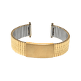 thumbnail image 4 of Bandini 12mm Gold Tone Stainless Steel Stretch Watch Strap for Women, Straight End, Adjustable Length Metal Expansion Watch Band, No Buckle, 4 of 6