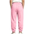 thumbnail image 5 of Joggers for Boys and Girls,Size 5-15 Soft Solid Color Sweatpants for Casual School with Elastic Waistband & Ankle Cuffs, 5 of 7