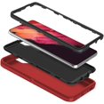 thumbnail image 2 of GHSDFBB for Galaxy S21 5G Case Shockproof Dust/Drop Proof 3-Layer Full Body Protection [Without Screen Protector] Rugged Heavy Duty Durable Cover Case for Samsung Galaxy S21 5G 6.2 2021, Red/Bla, 2 of 6