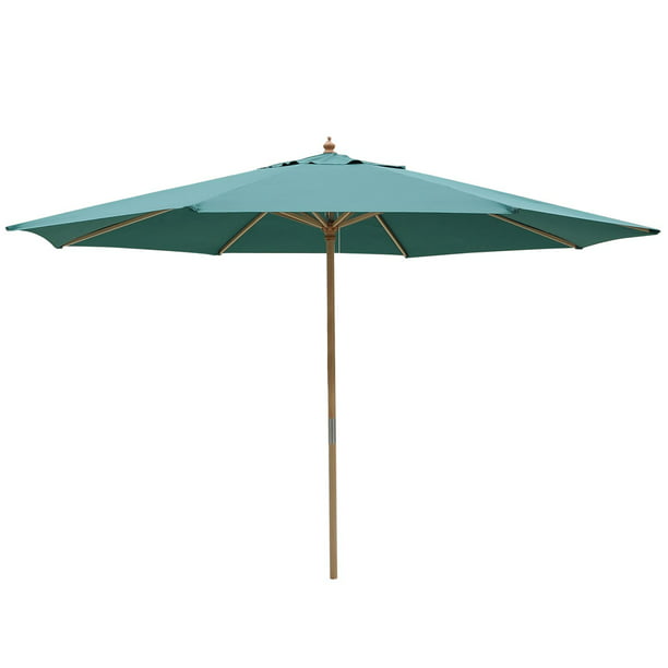 Yescom 13 Xl Wooden Patio Umbrella W, 13 Ft Rectangular Patio Umbrella