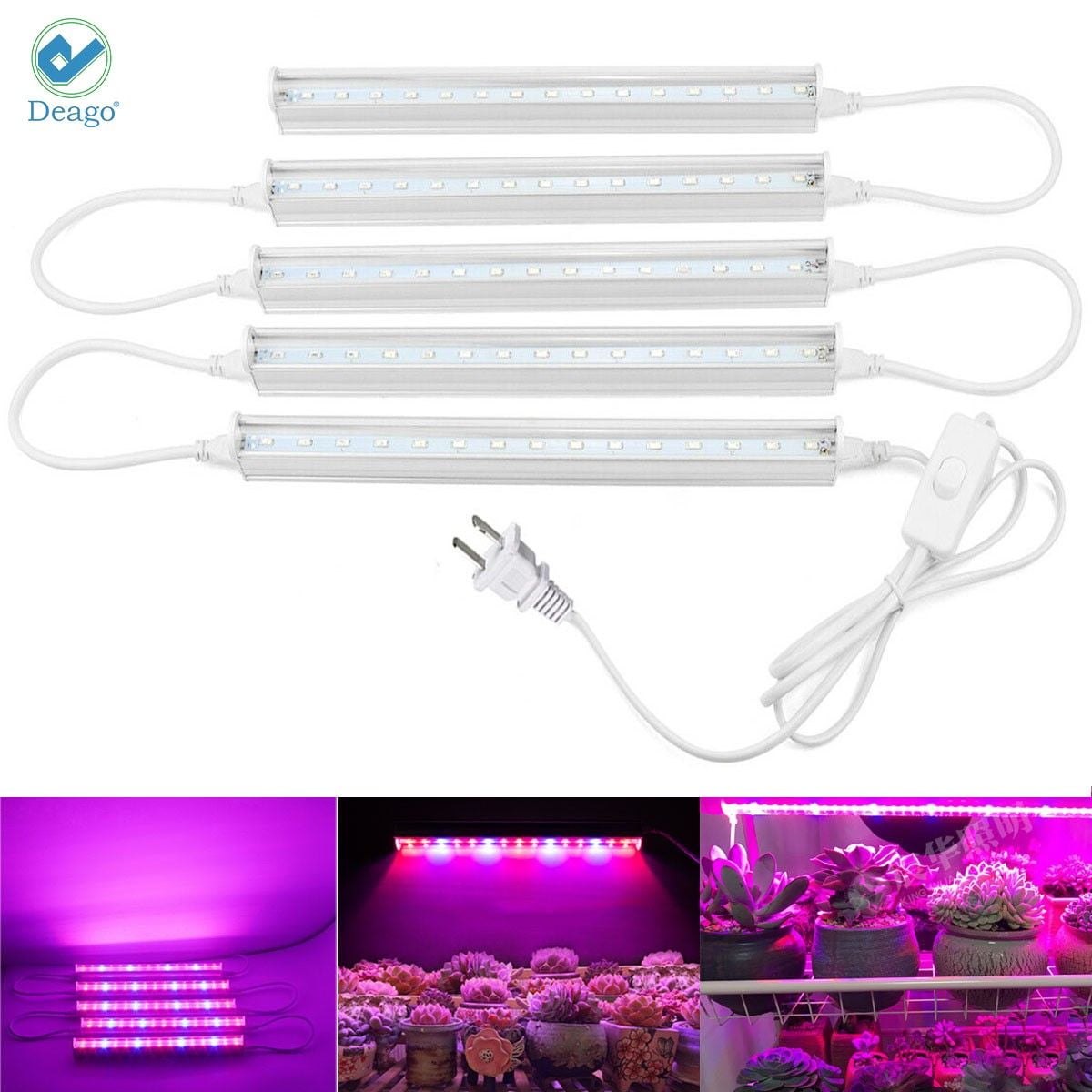 T5 LED Grow light Tube Bulb Full Spectrum Indoor Plant lamp Kit For Plants Veg 