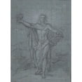 thumbnail image 2 of Antoine Coypel 19x24 Gold Ornate Framed and Double Matted Museum Art Print Titled - Standing Figure of Apollo, 2 of 4