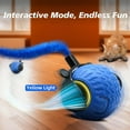thumbnail image 6 of 2Pcs Interactive Cat Toy for Indoor Cats, Speedy Ball with Tail, Automatic Moving Cat Balls for Bored Indoor Adult Cats, 360°Automatic Rolling Ball Toy, Two Speed Adjustment（Orange&Blue）, 6 of 7