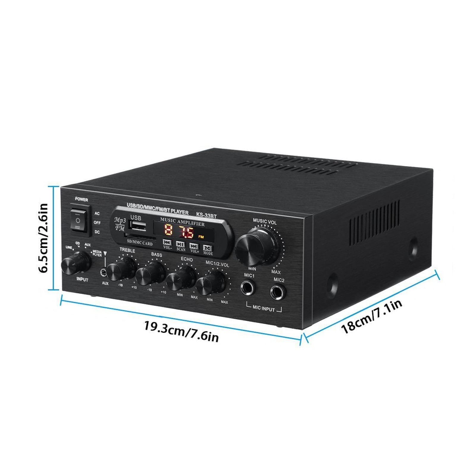 Hifi Digital Amplifier Stereo LED Digital Sound Amplifiers USB Memory Card Aux FM Radio 2x450W Amplificador ,Super Compatibility