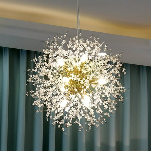 8 Lights Modern Crystal Chandeliers Pendant Lighting Dandelion Firework Chandelier For Living Room Dining Bedroom Hallway Dia 15 7 Inch G9 Base Bulbs Not Included Com 8 Lights Modern Crystal Chandeliers, Swing From The Chandelier Vinegar
