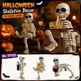 thumbnail image 2 of 2026 New Halloween Decor, Tabletop Resin Bony Head Home Ornaments, Indoor Halloween Home Fall Ornaments for Porch and Indoor Home Office Desk Decor, 2 of 3