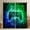Black Blue Green, variant on Manfei Neon Gamepad Blackout Curtains Set of 2 (52x84 Each) for Boys, Teens Gamer Window Curtains, Black Blue Stereoscopic Cubes Curtains and Drapes, Luxury Room Decor