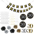 thumbnail image 4 of Pancarta De Feliz Cumpleaños, Decoraciones Multiusos De 30 Cumpleaños Para Mujer Para Decoración De Fiesta De Cumpleaños Para Hombre Cergrey 30th Birthday Decorations, 4 of 8