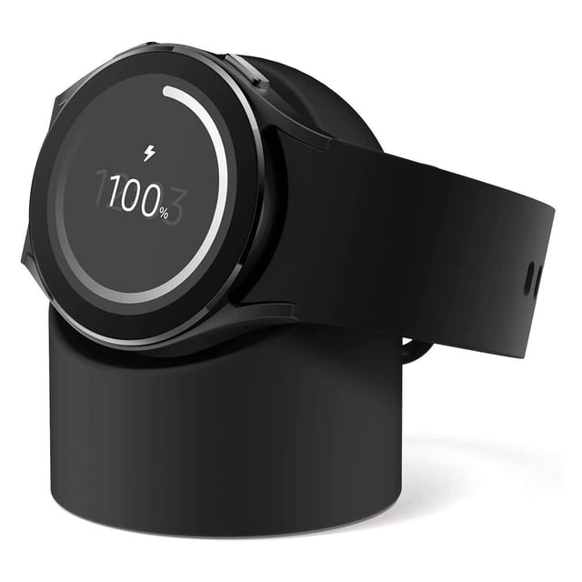 Organizador de cables con soporte para cargador inalámbrico para Samsung Galaxy Watch 5/5Pro (negro) Tmvgtek Para Estrenar
