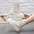 British Style Martin Boots Women‘s White New Summer Thin Retro Large