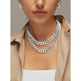 thumbnail image 4 of FindChic Chunky Cuban Link Chain for Women Stainless Steel Choker Necklace Silver Hip Hop Curb Chain Birthday Mothers Day Jewelry Gifts Her Mom Wife Lady Female Adults Age Ideas, 14mm/20inch, 4 of 9